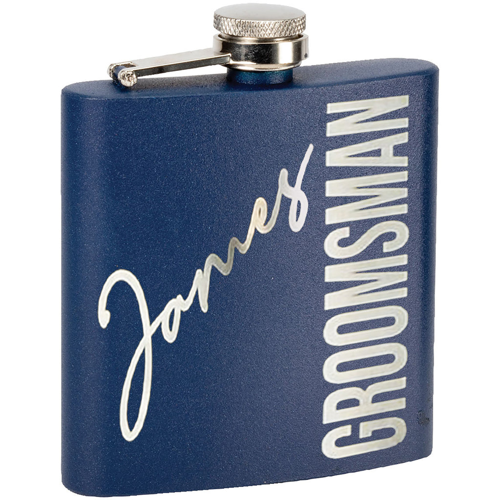 TahoeÂ© Powder Coated Insulated 6 oz Flask - Navy [TMLG19-NVY]
