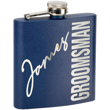 TahoeÂ© Powder Coated Insulated 6 oz Flask - Navy [TMLG19-NVY]