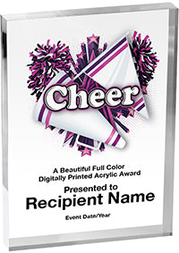Cheer Vibrix Acrylic Award [ACB68V-CH]