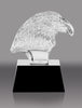 Crystal Eagle Bust Award on Black Crystal Base - 5 inch [CF17-7-5-EG-X]