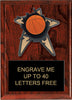 Basketball Spring Loaded Plaque [PRBI68-BK]