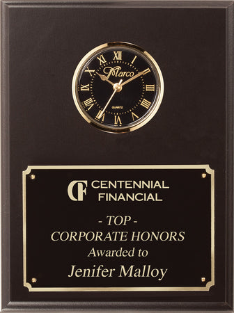 Matte Black Finish Clock Plaque [PM1105CLK]