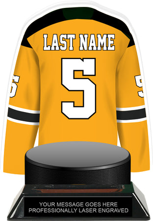 Hockey Jersey Colorix-T Acrylic Trophy- Gold [TACR7-JSY-HK-GLD-Q]