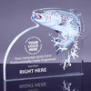 1 inch Thick Trout Acrylic Award - 8.5 x 6.625 inch [A1FT86-Q]