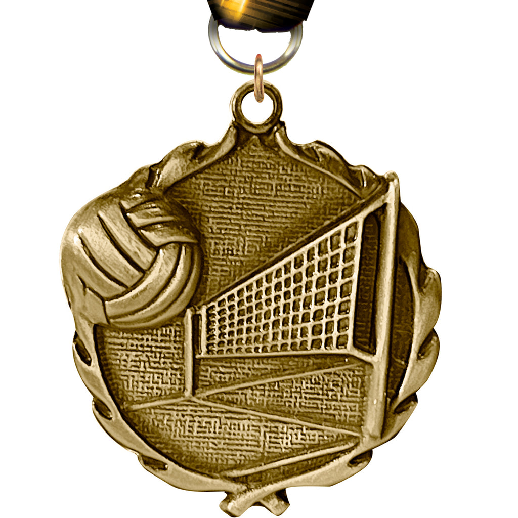 1.75 inch Volleyball Wreath Medal [MP18-VB]