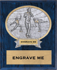 Figure Skating Sport Legend Oval Plaque - Male [P10SLO8-ICESKTM]