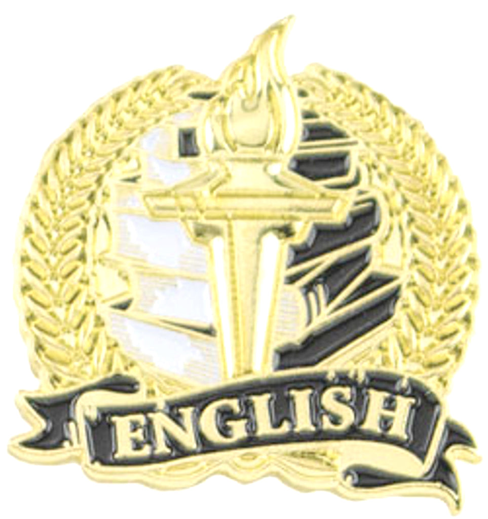 English Academic Lapel Torch Pin [LPST111]