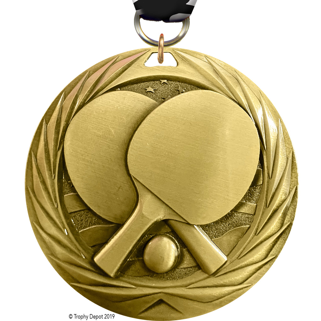 Table Tennis 1.75 inch Blade 3D Diecast Medal [MBD1-TBLTN]