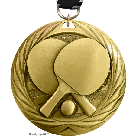 Table Tennis 1.75 inch Blade 3D Diecast Medal [MBD1-TBLTN]