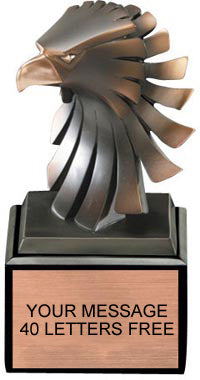 Modern Bronze Eagle Head Resin Trophies