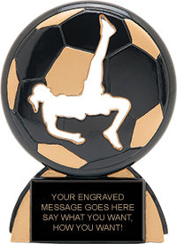 Soccer Female Shadow Resin Trophy [RP248SD-SCF]