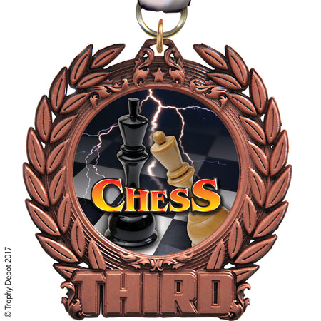 3.25" Third Place Prestige Insert Medal - TD Exclusive! [M3WRT-3RD]