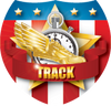 Track Stars & Stripes Shield Insert [SH-2571]
