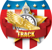 Track Stars & Stripes Shield Insert [SH-2571]