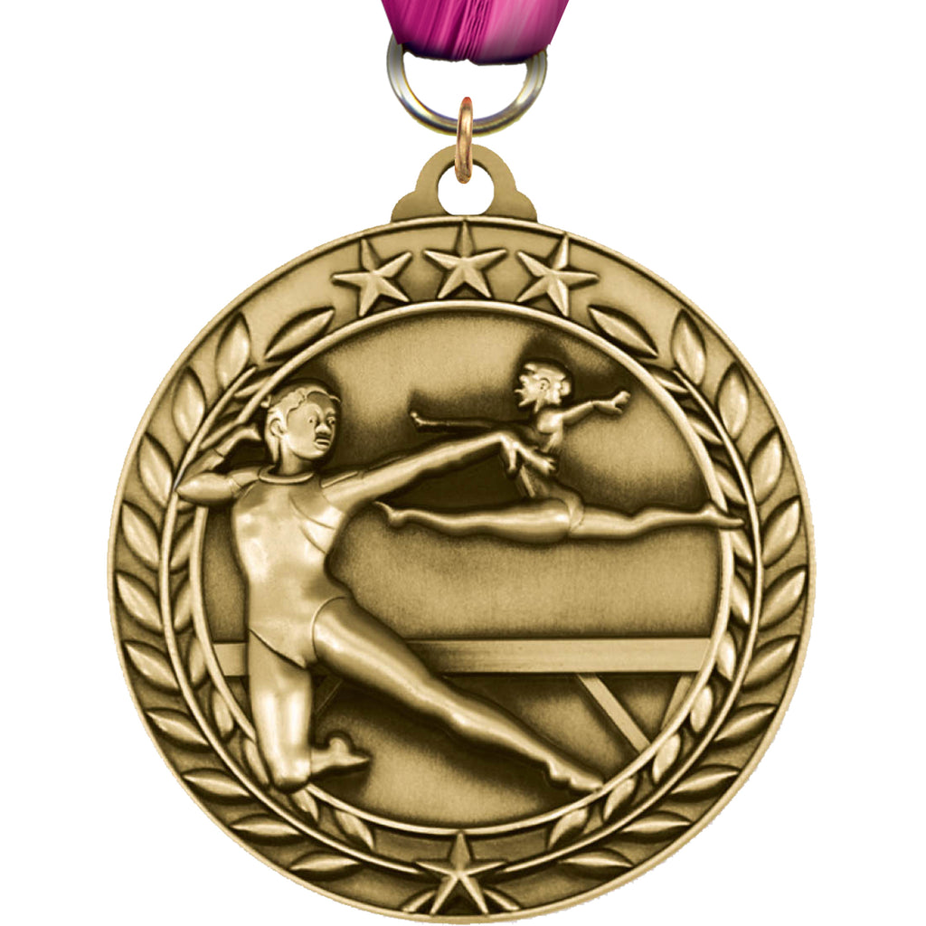 Gymnastics Female 1.75 inch Dimensional Medal [MSW1-GF]