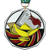 Knowledge Decagon Painted Medal [MDCM2-KN]
