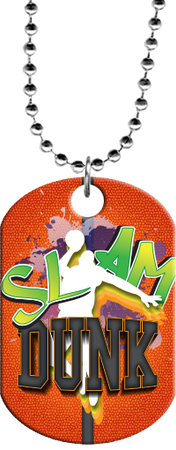 Basketball Slam Dunk Monster Dog Tag [DTXL-BK-DNK]