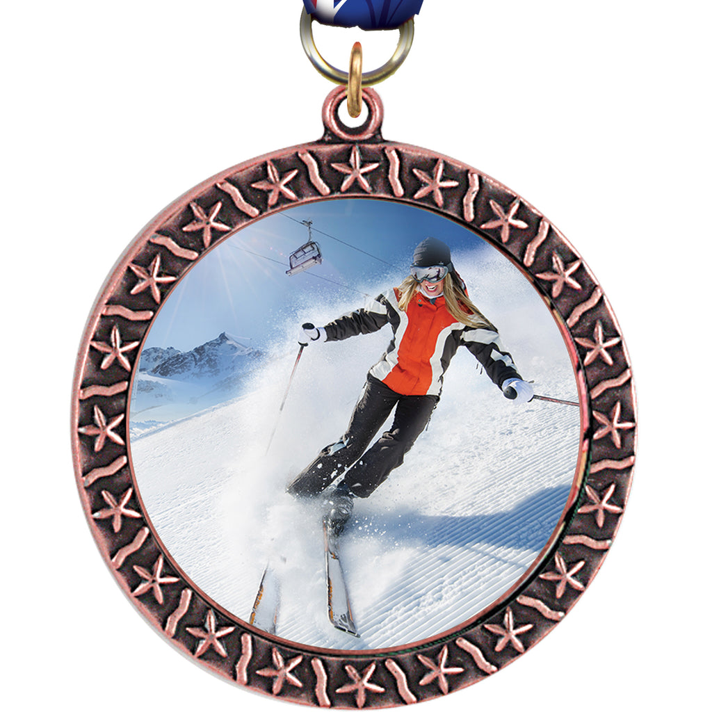 Star Border Insert Medals - Bronze [M312S-B]