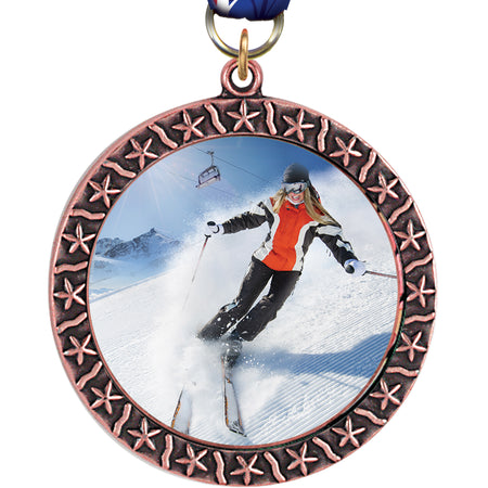 Star Border Insert Medals - Bronze [M312S-B]