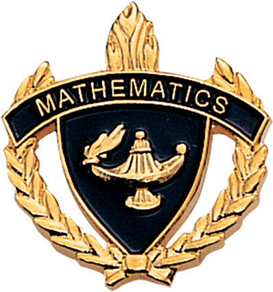 Math 3D Enameled Scholastic Pin [PCM-WRT-MT]