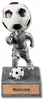 Soccer Bobblehead 'Toon Resin Trophy [SBH-SC]