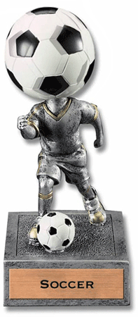 Soccer Bobblehead 'Toon Resin Trophy [SBH-SC]