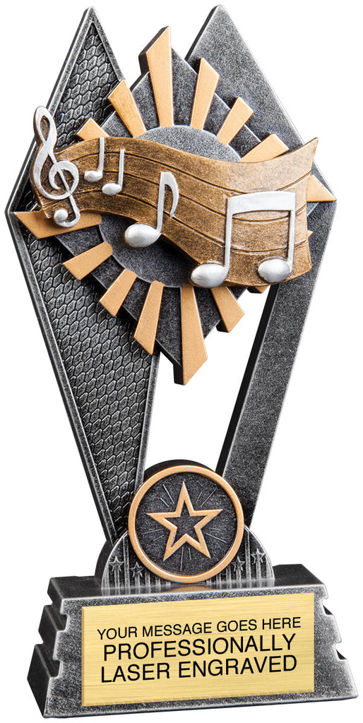 Music Sun Ray Trophy - 7 inch [RJSR-7-MC]