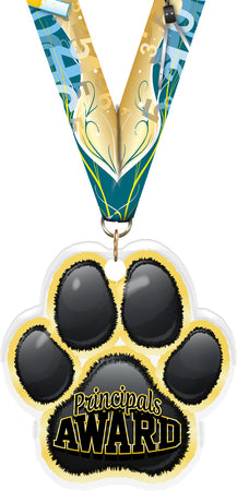 Principals Award Paw Acrylic Medal- 2.75 inch [MACR2-PAW-PP-Q]