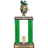 Triple Star Backdrop Two-Post Trophy - 19 inch [T2P19BD]