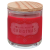 14oz Peppermint Twist Candle in Glass with Wood Lid [CJDL05-8-PT]