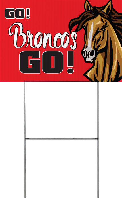 Horse Mascot Yard Sign - 18 x 12 inch [YS1812-MSCT-HS]