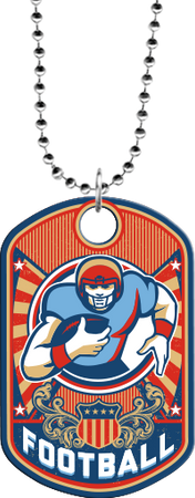 Football Monster Dog Tag [DTXL-FB]