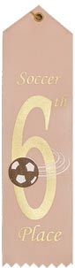 Soccer 6th Place Event Ribbon [R8SER-SC-6TH]