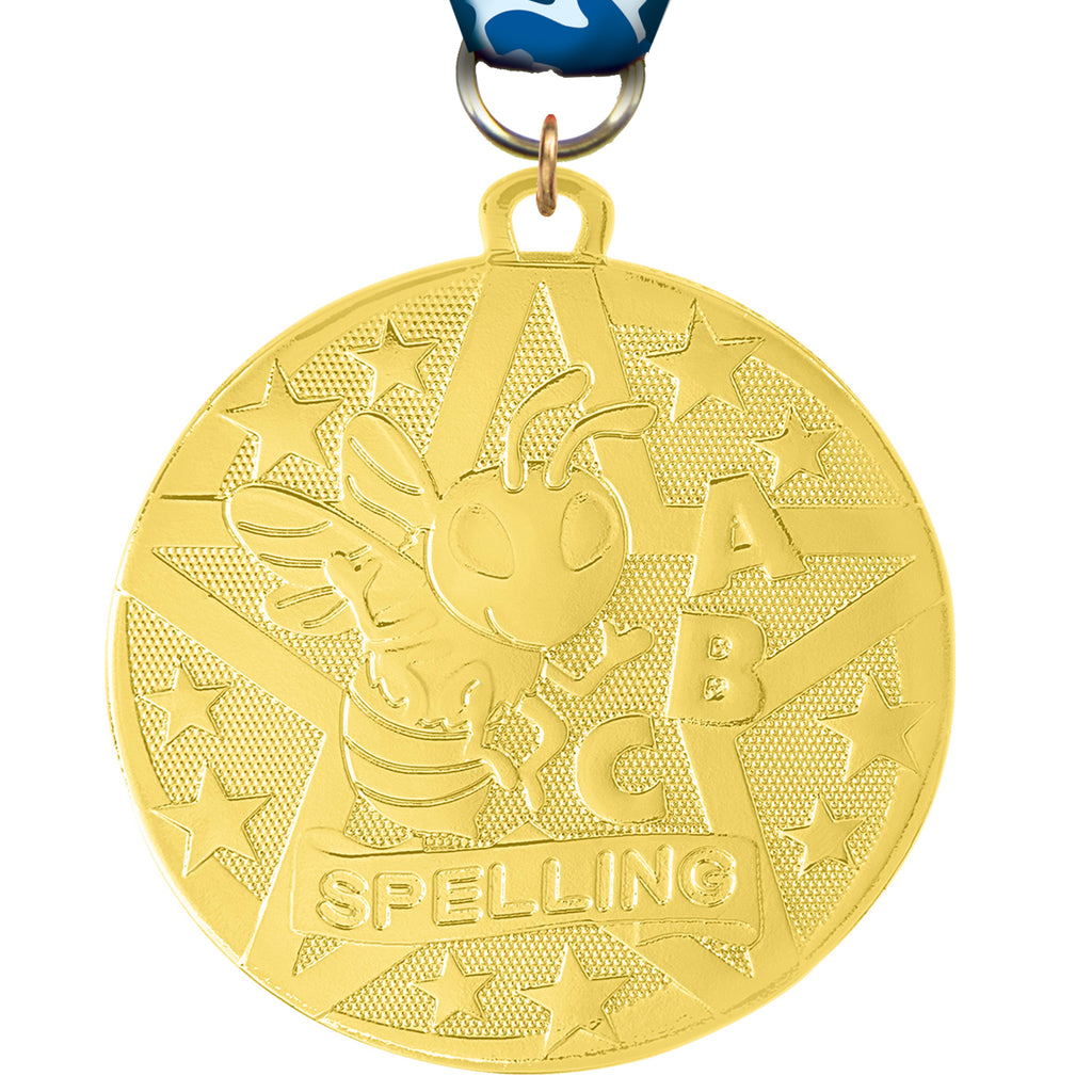 2" Spelling Bee Bright Superstar Medal [MJSS2-SPB]