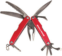 12 Function Multi-Tool with Pouch- Red [MTL036-RED]