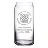 Beer Can Glass - 20 oz - Engraved [CBCG20]