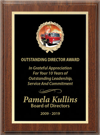 Engraved Full Plate Insert Plaque - 9x12 inch [PM21i-9X12]