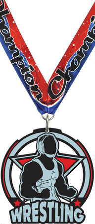 2.5" Wrestling Glow Medal [MGLW2-WS]