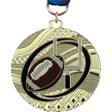 2" Football Prime Diecast Medal [MTP2-FB]