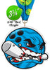 Bowling Krunch Colorix-M Acrylic Medal [MACR375-KRCH-BW-Q]