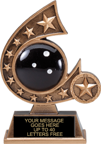 Bowling Comet Resin Trophies [RCOM5-BW]