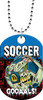 Soccer Monster Dog Tag [DTXL-SC]