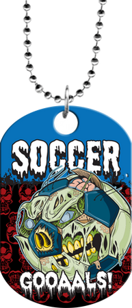 Soccer Monster Dog Tag [DTXL-SC]