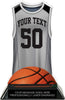 Basketball Jersey Colorix-T Acrylic Trophy- Gray [TACR7-JSY-BK-GRY-Q]