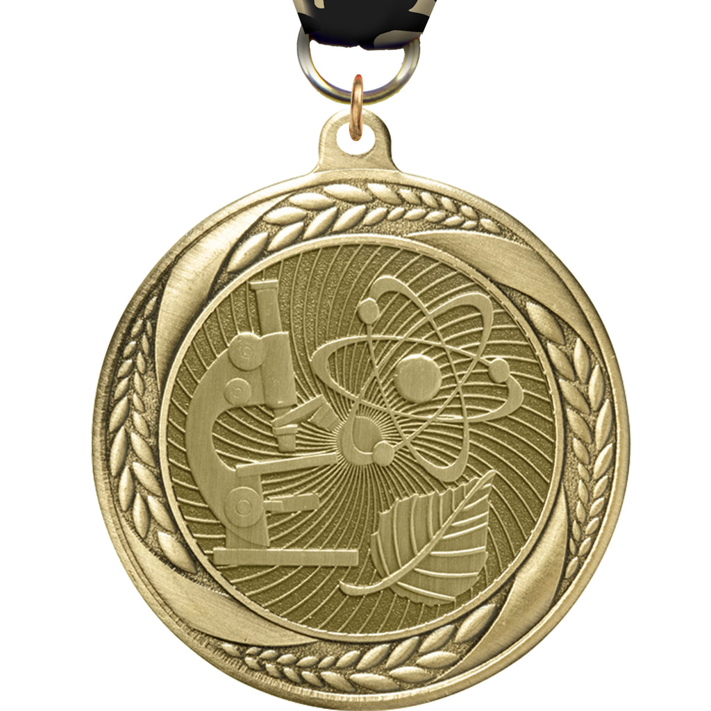 2.25" Science Laurel Wreath Medal [MM2S-40]