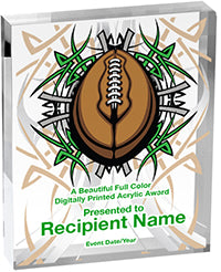 Football Vibrix Acrylic Award [A34BV-FB]
