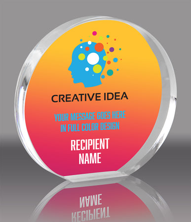 Acrylic Color Orbit Award - 5.75 x 6 inch [AYRD-6-FC-Q]