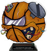 Exclusive Basketball Zomball Colorix-T Acrylic Trophy - 8.25 inch [TACR8-ZMBL-BK-Q]