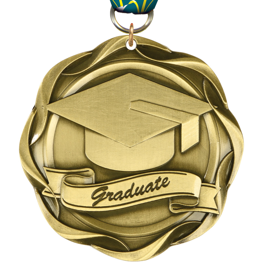3" Graduate Fusion Diecast Medal [MFUS2-GD]