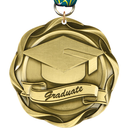 3" Graduate Fusion Diecast Medal [MFUS2-GD]